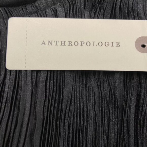 Brand New By Anthropologie Cap-Sleeve Plissé Mini Dress - Picture 6 of 8